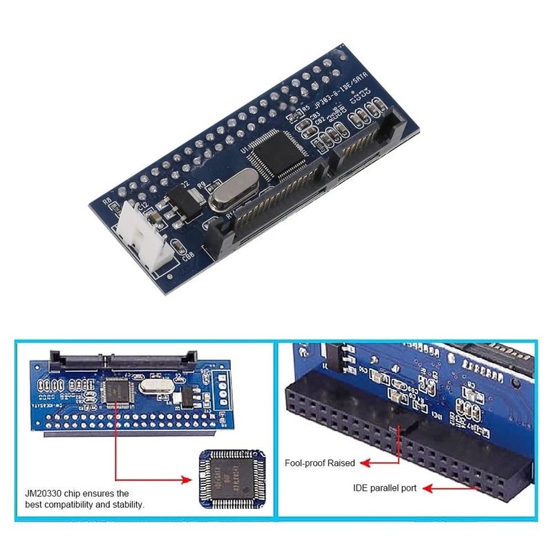 NFHK IDE/PATA 40Pin Disk to SATA Female Converter Adapter PCBA for Desktop 3.5" Hard Disk Drive - Image 5