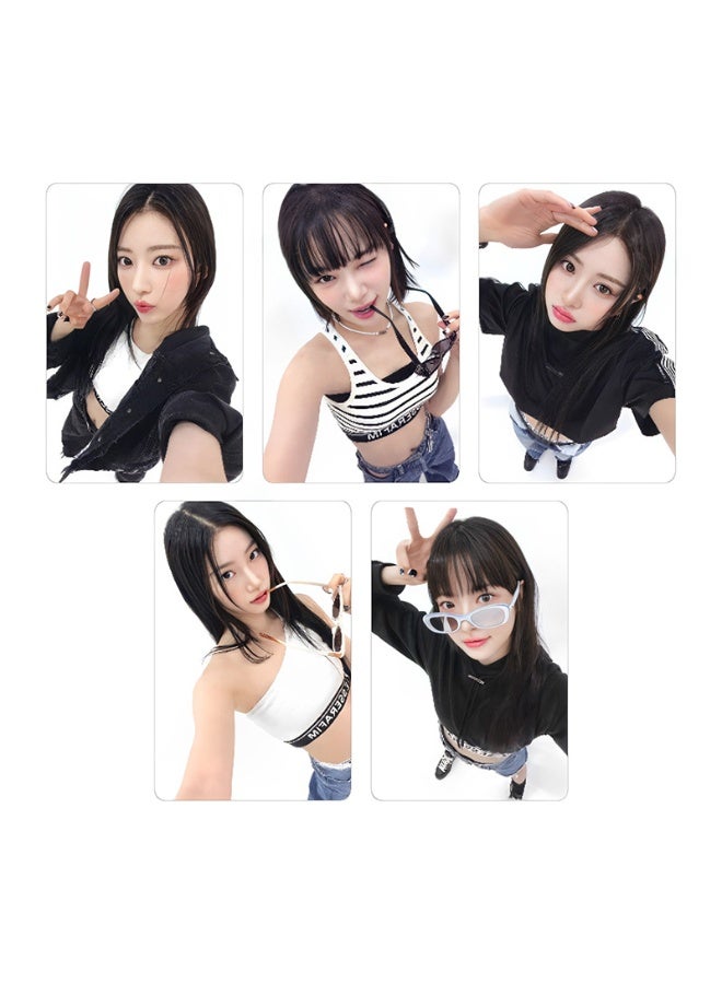 NIBEMINENT 5 Pcs Kpop LE SSERAFIM Unforgiven Lomo Cards Card For Fans Collection Gifts - Image 1