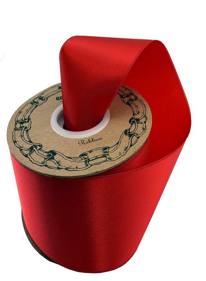 GiftWrap Etc. Red Satin Decorative Gift Ribbon - 2" x 50 Yards, Christmas Gift Wrapping Decor, Presents, Bows, Arts and Crafts, Party Decorations, Xmas Giftwrap - Image 1