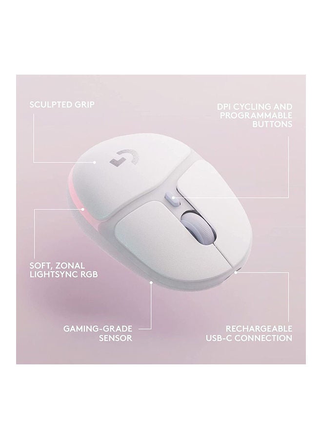 Logitech G705 Wireless Gaming Mouse (Aurora Collection) - White Mist - Image 5
