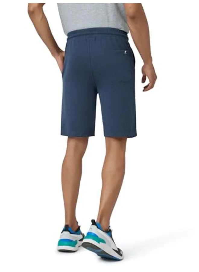 اكس واي اكس اكس شورت رجالي من XYXX مصنوع من القطن بقصّة عادية مع جيوب جانبية وحزام خصر بدون علامات