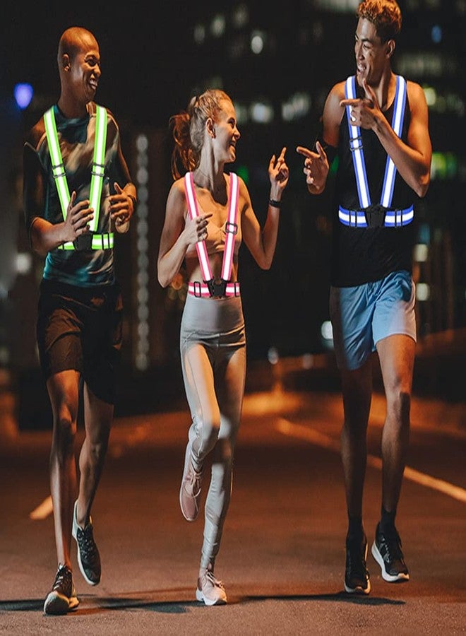 Fepdiu High Visibility Reflective Vest Safety Vest Running Reflective Gear Adjustable Reflective Vest for Walking,Jogging,Hiking,Night Cycling (Pink) - Image 5