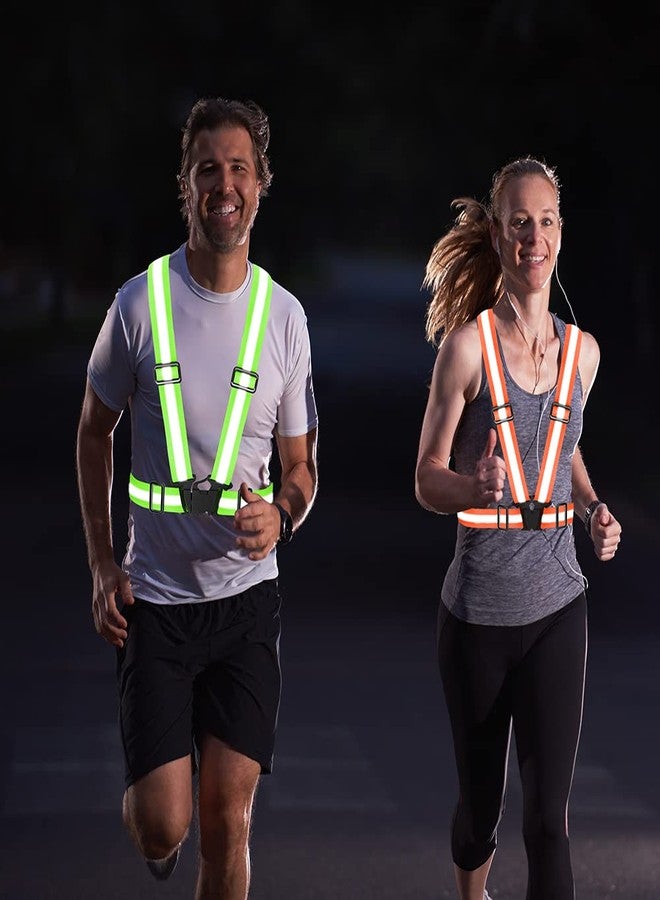 Fepdiu High Visibility Reflective Vest Safety Vest Running Reflective Gear Adjustable Reflective Vest for Walking,Jogging,Hiking,Night Cycling (Pink) - Image 3