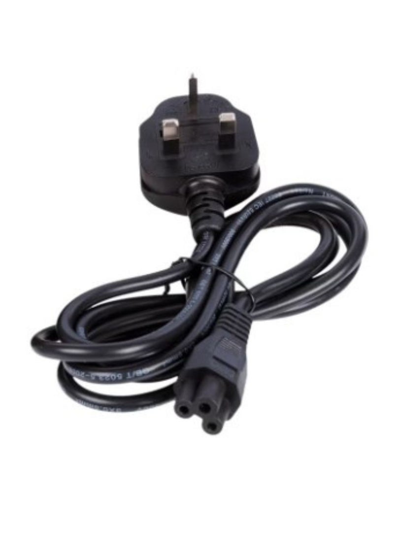 Terabyte 3 Pin UK Power Cord Main Lead Plug Cable black