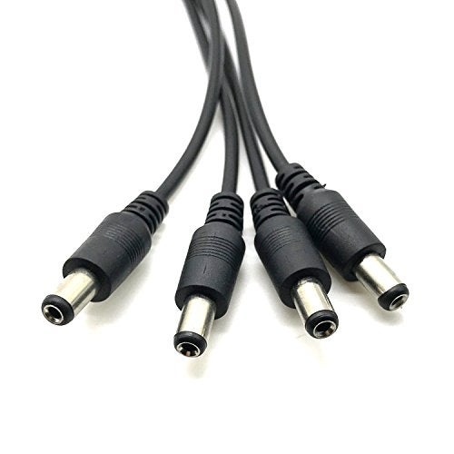 Xenocam 2Pack 1 to 4 Way Port DC Power Split Splitter Cable Pigtail for CCTV Cameras DVR NVR LED Light Strip DC5.5 * 2.1mm - Image 4