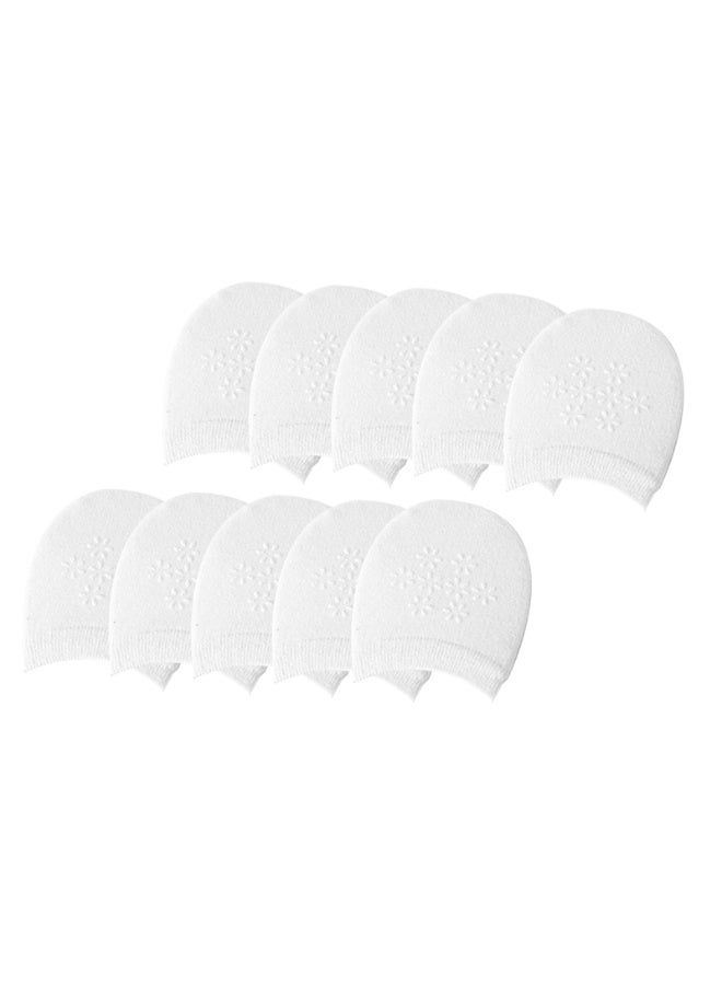 Toe Topper Socks, Toe Liner Half Socks Seamless Non-Slip Toe Half Socks,10 Pairs - Image 1