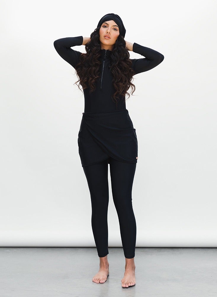 NIBEMINENT 3-Piece Long Sleeve Muslim Swimsuit Set 