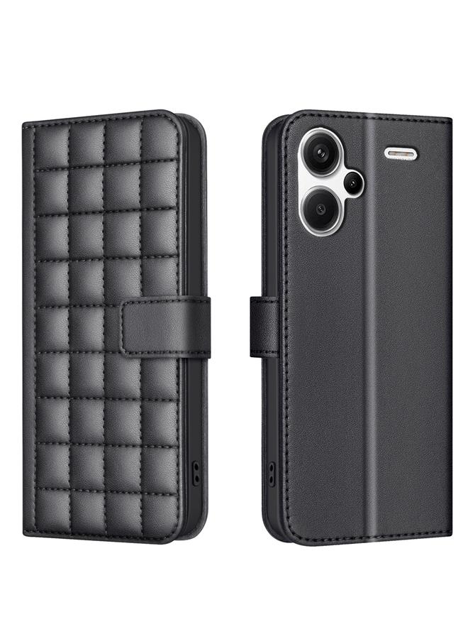 S-TOP Case For Redmi Note 13 Pro+ 5G Square Texture Leather Phone Case - Image 1