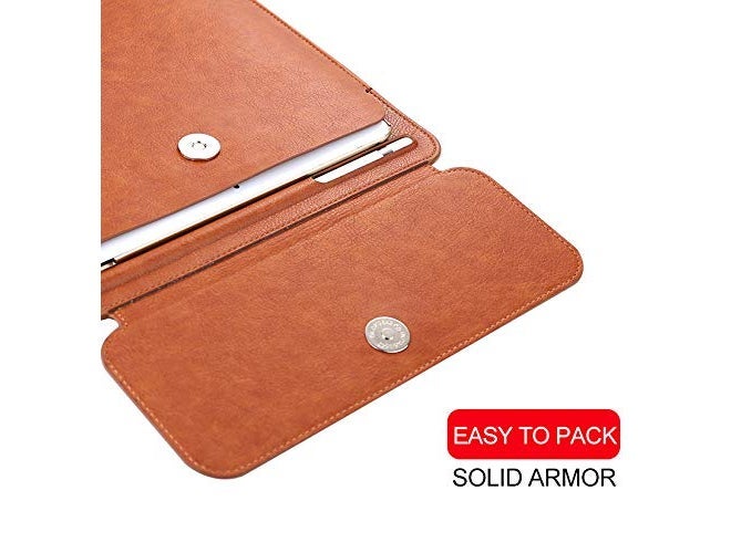 Oaky PU Leather Sleeve Case Cover with Pencil Holder for iPad Air/2, Samsung Galaxy Tab S3 S2 9.7/A 10.1 (Grey, 9.7-10.5-inch) - Image 5