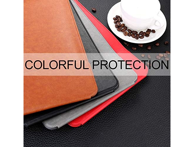 Oaky PU Leather Sleeve Case Cover with Pencil Holder for iPad Air/2, Samsung Galaxy Tab S3 S2 9.7/A 10.1 (Grey, 9.7-10.5-inch) - Image 3