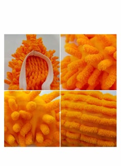 Y&D 10 Pieces Multi-Function Dust Duster Mop Slippers Shoes Cover, Soft Washable Reusable Microfiber Foot Socks Floor Cleaning Tools Shoe Cover  - Image 4