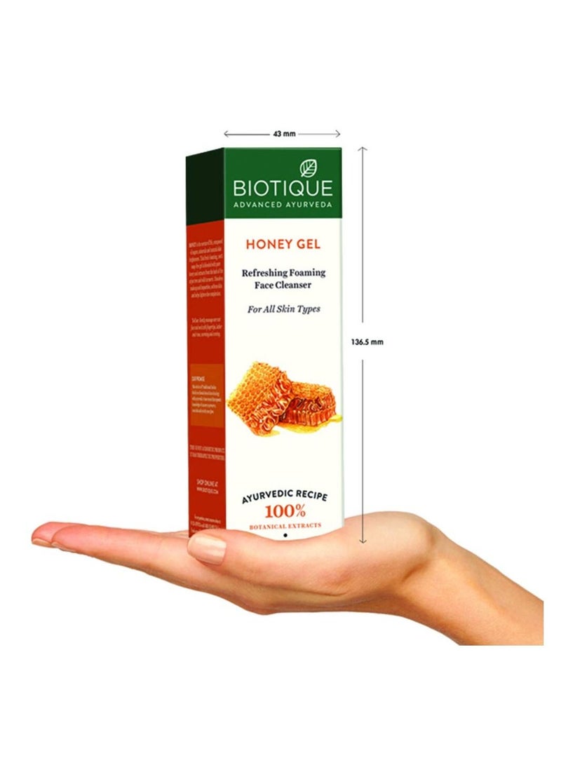 بيوتيك Biotique Honey Gel يهدئ منظف الوجه الرغوي المغذي 120 مل - Image 4