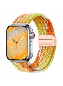 X-level Bands Compatible with Apple Watch 42mm 44mm 45mm 49mm Series 9/8/7/SE/6/5/4/3/2/1 IWatch Ultra/Ultra 2/Hermès Men Women Braided Nylon Sport Band Adjustable Elastics Magnetic Buckle Straps  - Image 1