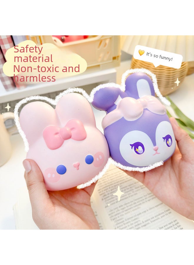 Cute Decompression Small Toy Slow Rebound Pinch Music Decompression Vent Doll Children's Office Desktop Healing Ornaments-Color:Little Bear Slow Rebound - Image 3