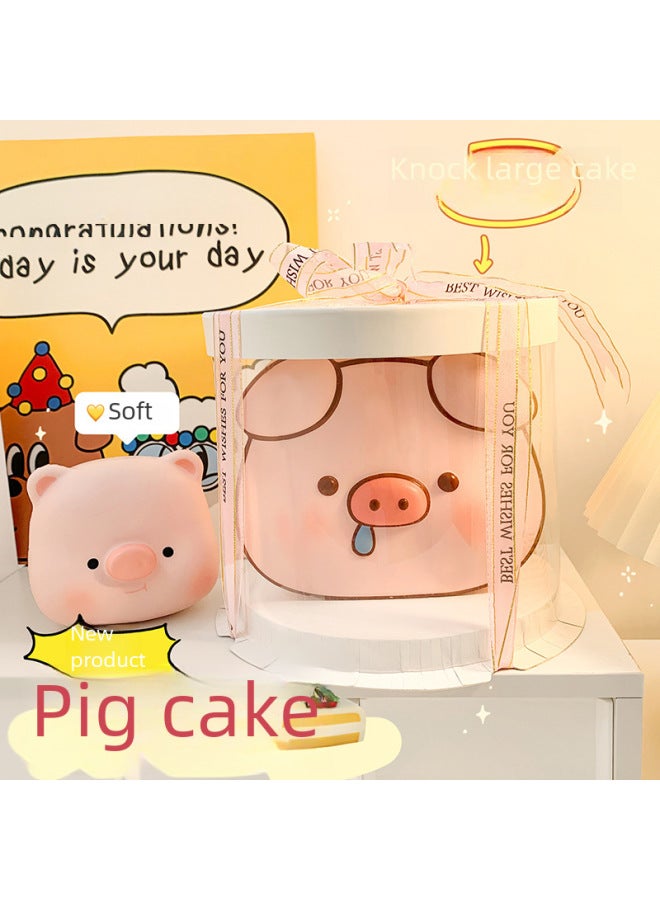Cute Decompression Small Toy Slow Rebound Pinch Music Decompression Vent Doll Children's Office Desktop Healing Ornaments-Color:Little Bear Slow Rebound - Image 5