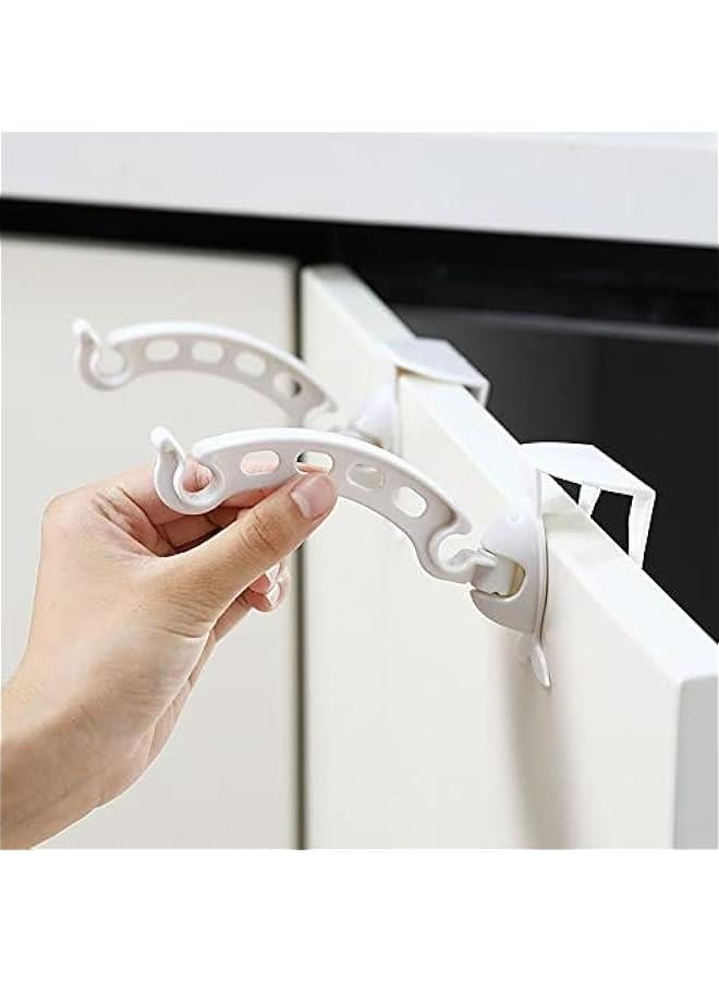 Portable Trash Bag Holder for Kitchen Cabinets and Cupboards, Under Sink Garbage Bin, White Kitchen Trash Bag Organizer  - Image 2