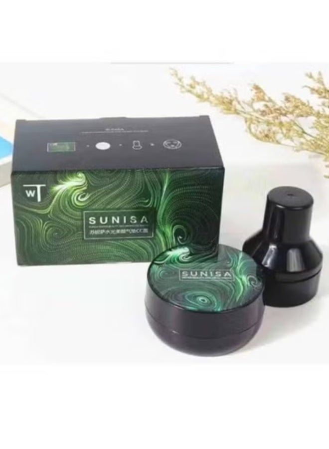 SUNISA Korean Powder Cream Foundation SPF50 Waterproof Full Coverage + Concealer + Moisturizer Suitable for All Skin Types - Image 4