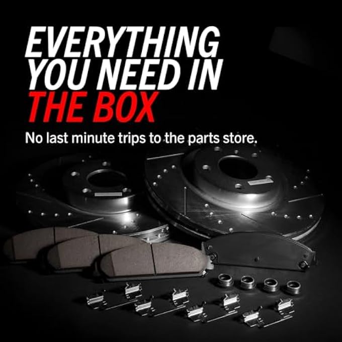 ريحني طقم فرامل أمامية Power Stop K4606 مع أقراص مثقوبة وفوساتات سيراميك Z23 Evolution - Image 5