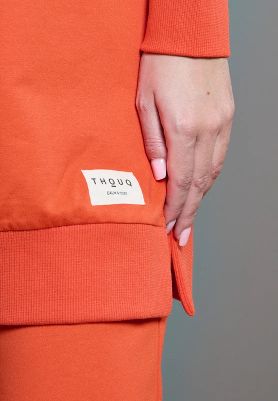 Thouq Drop Shoulder Long Line Sweatshirt