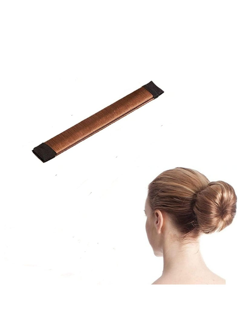 Goolsky Hair Bun Maker, 1 Pc Women Twist Hair Shaper, Easy Fast Snap Roll hair nets Magic Buns Tool, Donut Curler Roller Dish Headbands, French Twist Hair Fold Wrap Snap for Women Kids  - Image 1