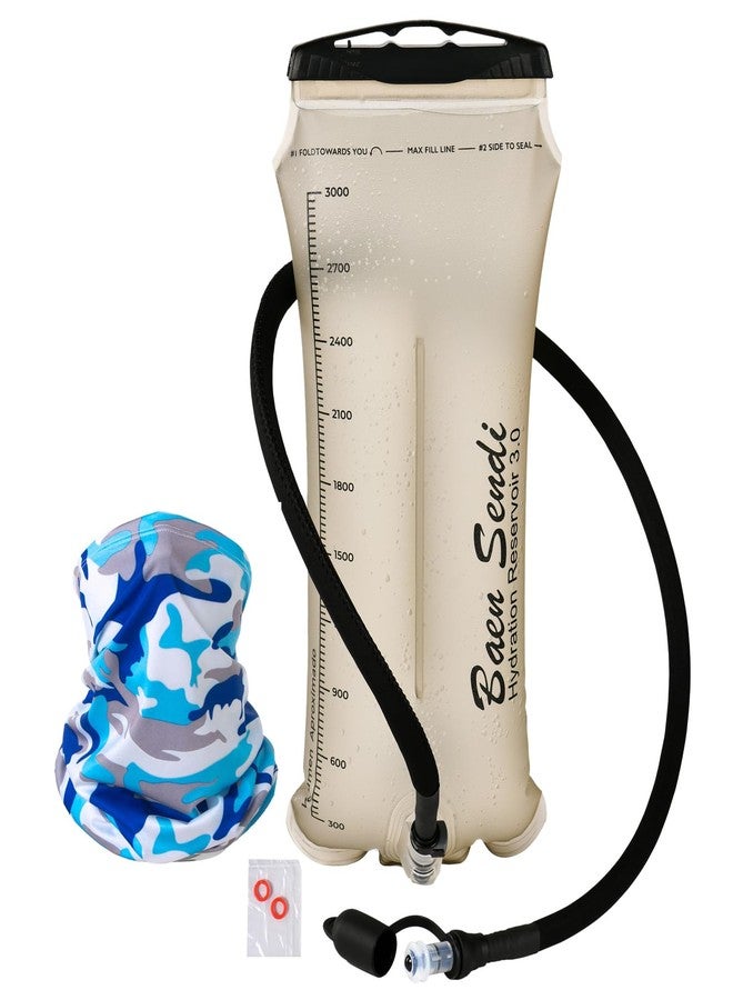 Baen Sendi TPU Hydration Bladder 2L/70 oz and 3L/100 oz -Water Bladder for Hiking Backpack System-Leakproof Design with Insulated Hose and High-Flow Bite Valve (2 Liter) - Image 1