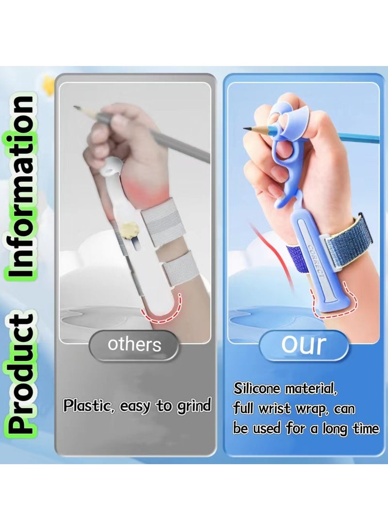 Generic - 1pc Pencil Grip Corrector for Kids Handwriting - Adjustable Anti-Hook Wrist Correctors for Children  Finger Grips for Pencils Writing Posture Training Gripper Aid Tool（Does not include pen） - Image 1