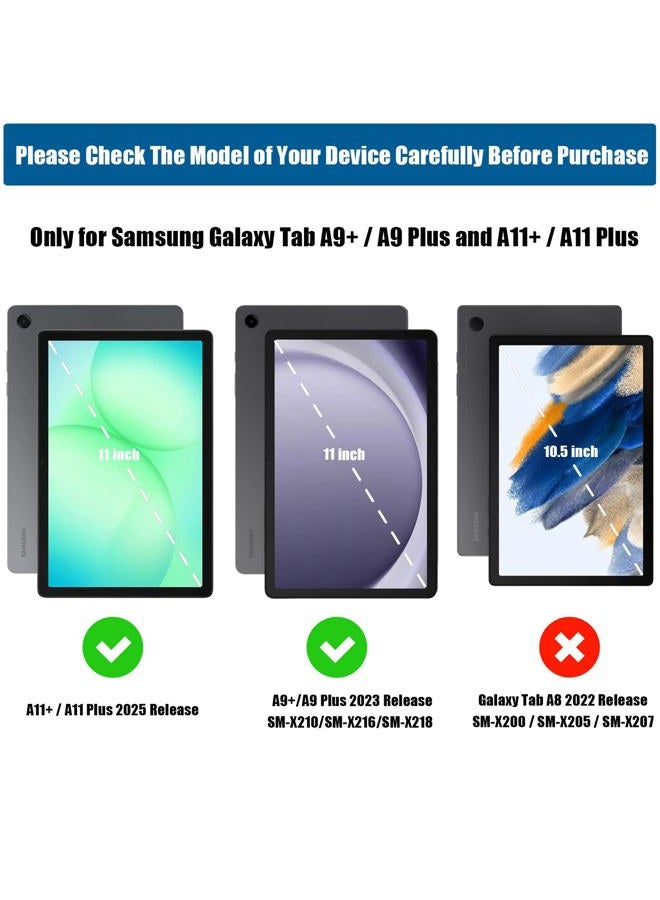 Lainergie Samsung Galaxy Tab A9 Plus Case for Kids 11 Inch 2023 (Fit Model: SM-X210/X216/X218), Lightweight Shockproof Kids Friendly Cover with Handle Stand for Samsung Galaxy A9+ Tablet 2023, Blue - Image 2