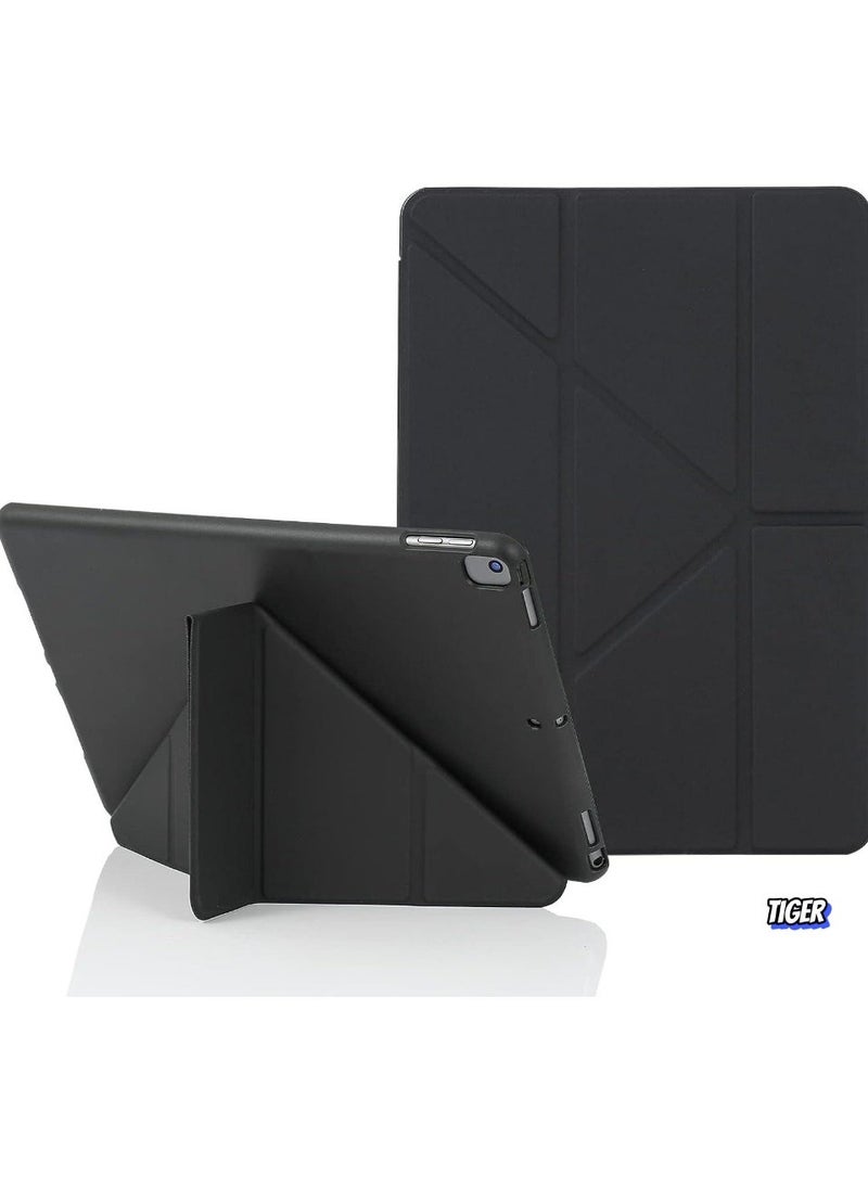 iPad 10.2 Inch Case – Compatible with iPad 9th Generation 2021, iPad 8th Generation 2020 & iPad 7th Generation 2019 – 5-in-1 Multiple Viewing Angles, Auto Wake/Sleep, Soft Back Cover, Black – Slim, Durable, and Protective Design