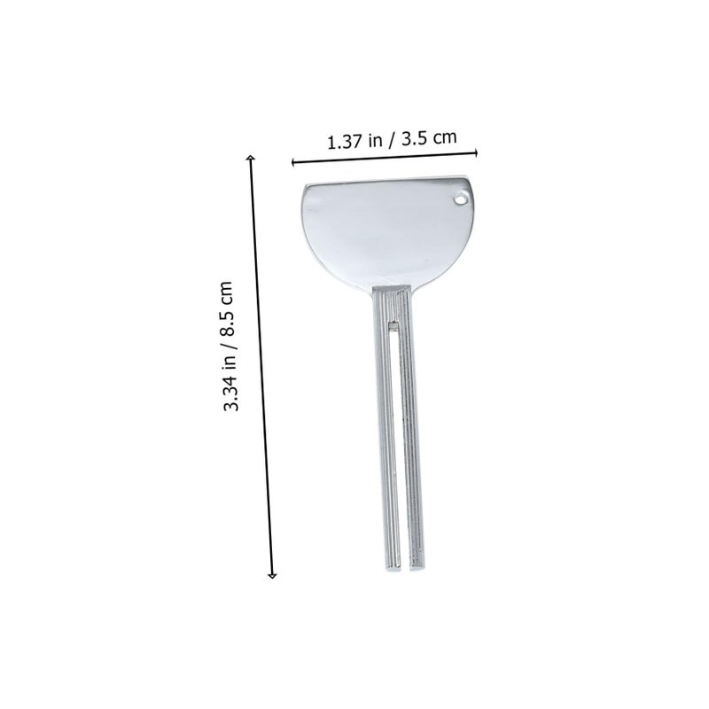 4pcs Stainless Steel Toothpaste Tube Squeezer Set Half Round Design for Hair Dye Creams Salon and Home Use - Image 5
