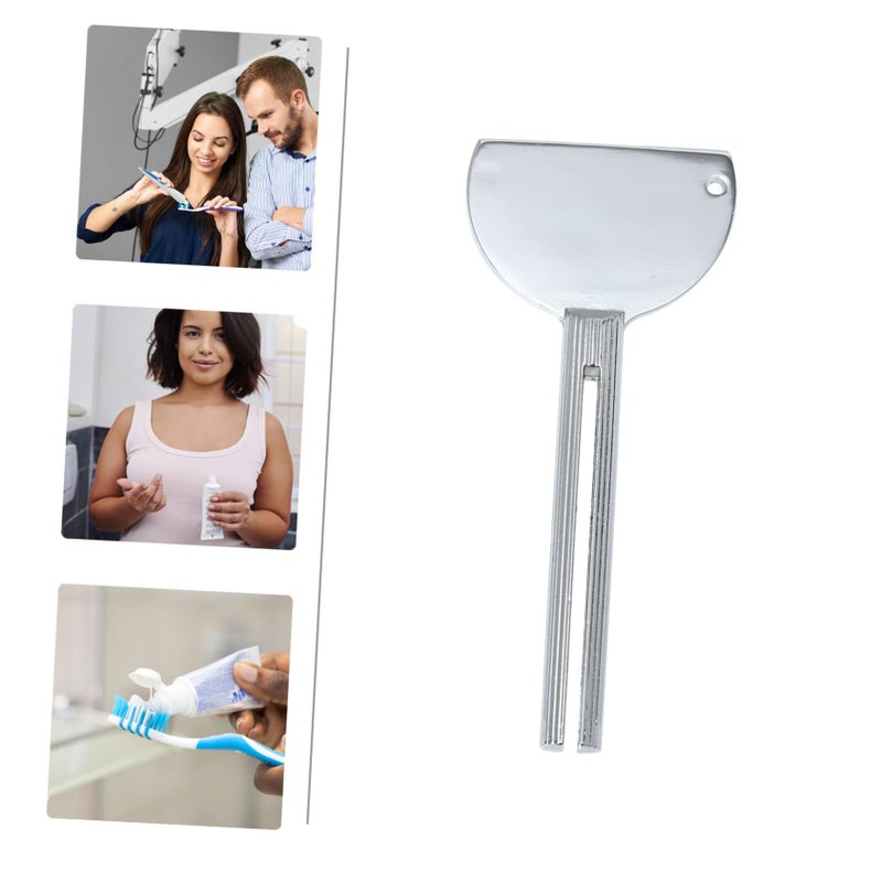 4pcs Stainless Steel Toothpaste Tube Squeezer Set Half Round Design for Hair Dye Creams Salon and Home Use - Image 4