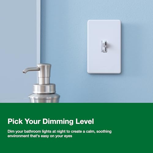 Lutron Ariadni/Toggler LED+ Dimmer Light Switch for Dimmable LED, Halogen and Incandescent Dimmer Switch, 150W, Single-Pole/3-Way, AYCL-153P-IV, Ivory - Image 5