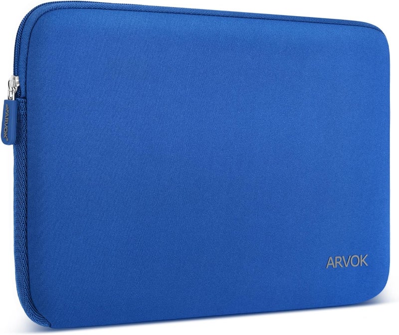 ARVOK 13 13.3 14 Inch Laptop Sleeve Case for MacBook Pro 14 2021/Water-Resistant Notebook Chromebook Computer Pocket Briefcase Carrying Bag Pouch Skin Cover for HP/Dell/Lenovo/Asus/Acer, Dark Blue - Image 1