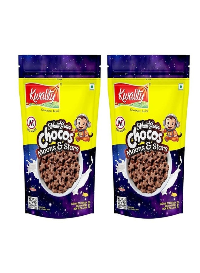 Kwality Multigrain Chocos Moons and Stars (375g Each (Pack of 2)) - Image 1