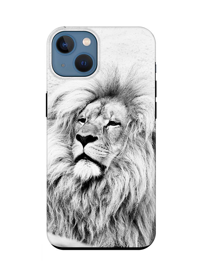 Stylizedd Tough Pro Series Case for Apple iPhone 14 Plus Case Dual Layer hybrid PC & TPU Customized Mobile Cover Shield with inner TPU protection Matte Finish - Wise Lion