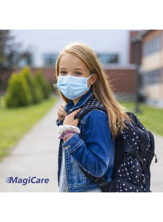 MagiCare Children's Disposable Face Masks - Kids Masks for ages 4-12 - 50pcs - Image 3