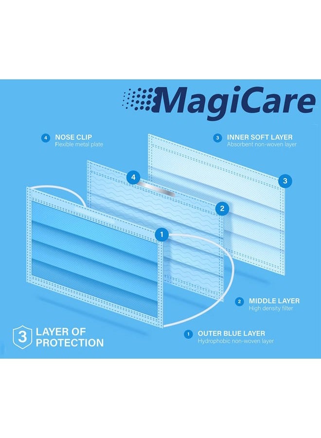MagiCare Children's Disposable Face Masks - Kids Masks for ages 4-12 - 50pcs - Image 5