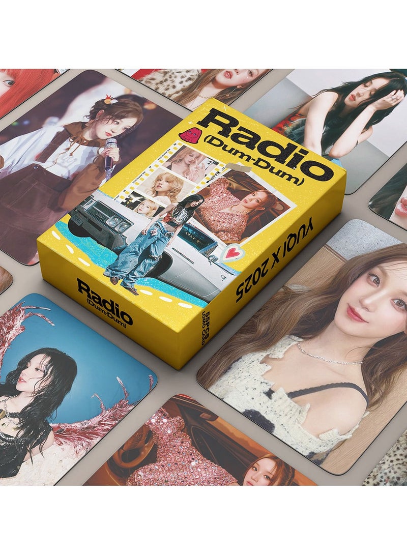 NIBEMINENT 55 Pcs Kpop YUQI Radio Lomo Cards Card For Fans Collection Gifts - Image 2