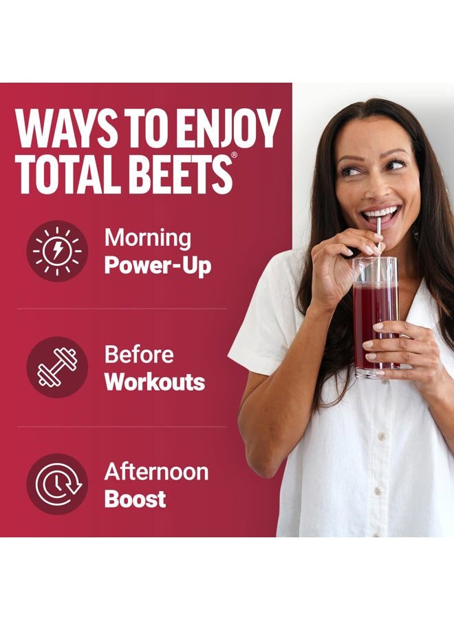FORCE FACTOR Total Beets Superfood Beet Root Powder 2-Pack, Nitrates to Support Circulation, Blood Flow, Nitric Oxide, Energy, Endurance, Stamina, Cardiovascular Heart Health Supplement, 60 Servings - Image 4