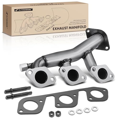 A-Premium Left Engine Exhaust Manifold Kits W/Gasket & Studs & Nuts & Washers - OHV 6Cyl 3.8L 3.9L - Compatible with Ford Vehicles - Mustang 1999-2004, Replace# XR3Z9431BC, XR3Z9431DC - Image 1