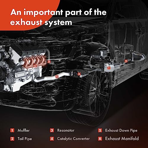 A-Premium Left Engine Exhaust Manifold Kits W/Gasket & Studs & Nuts & Washers - OHV 6Cyl 3.8L 3.9L - Compatible with Ford Vehicles - Mustang 1999-2004, Replace# XR3Z9431BC, XR3Z9431DC - Image 5