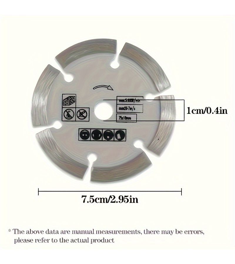 10 Pcs 3 Inch Durable Mini Grinding Wheel Set For Various Material Manufacturing And Processing Multi Functional Use - Image 5