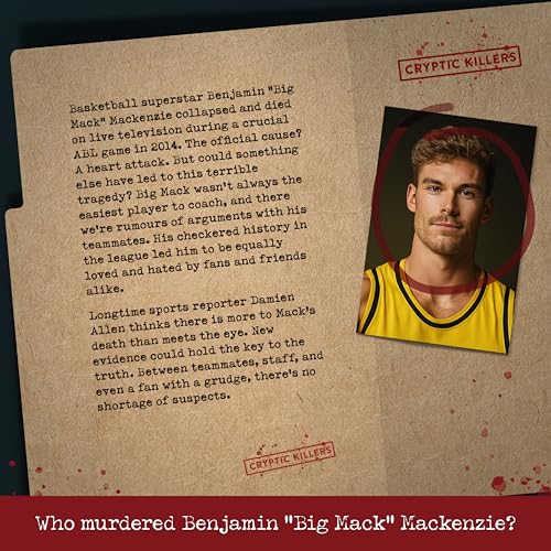 Cryptic Killers Unsolved Murder Mystery Game Murder of an MVP Cold Case Files Investigation Detective CluesEvidence Solve The Crime Individuals Date Nights Party Groups - Image 5