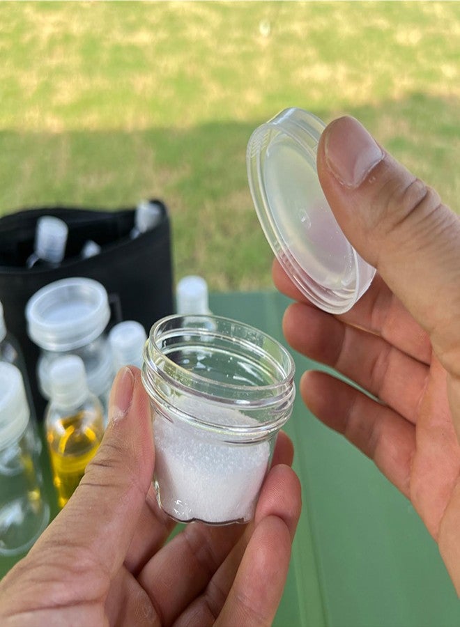 Joyeee Travel Spice Bottle Kit, Camping Portable Compact Sauce Containers with 9 Seasoning Bottles Jar for Salt Sugar Dry Herb Spice, Great for Home or Outdoor Use - Image 5