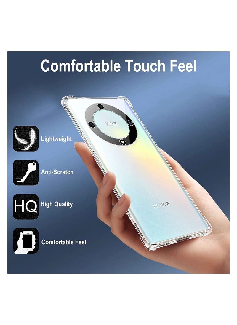 Generic - Honor X9a 5G Clear Case Cover Shockproof flexible TPU Bumper Cover Transparent Anti scratch TPU Full Camera Protection designed for Honor X9a 5G - Image 1