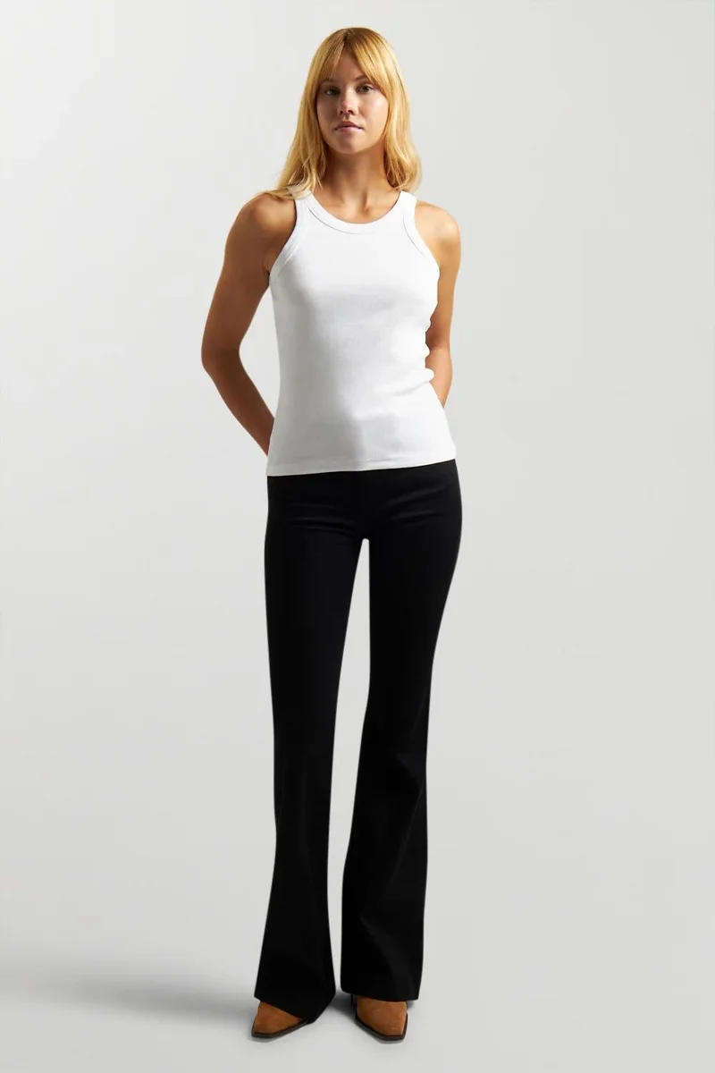 Ag Jeans Crisp Ribbed Cotton Tank Top