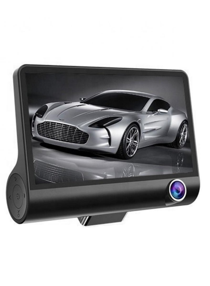 دينكس كاميرا مراقبة السيارة DVR بحجم HD 1080p مع كاميرا أمامية وسوداء وكاميرا داخلية - Image 1