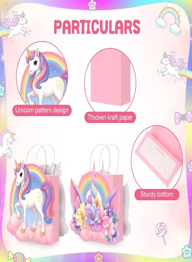 Weekgrat 8 Sets Unicorn Theme Flower Boxes Centerpiece Rainbow Unicorn Shape Gift Boxes Decorations for Birthday, Baby Shower, Wedding Supplies Decoration - Image 3