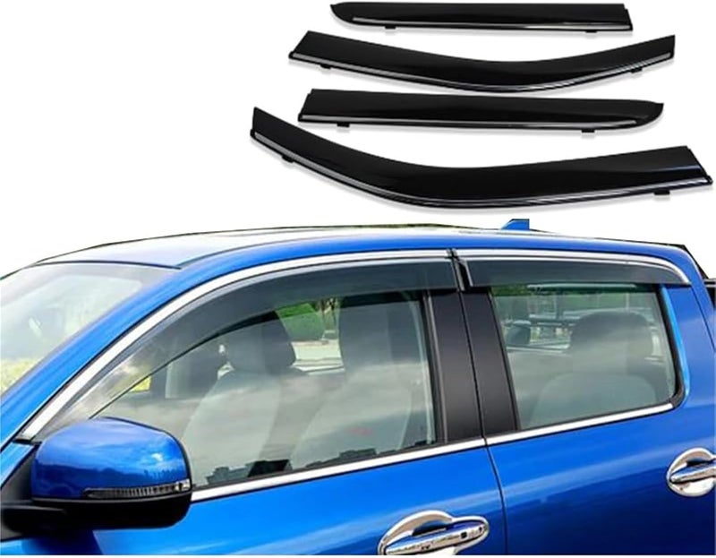 Wivplex Sun Rain Visors for GWM King Kong Cannon Ute - Image 5