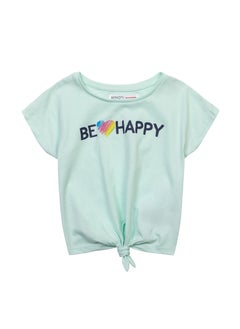 MINOTI Teen Girls Tie Front T-Shirt  - Image 1