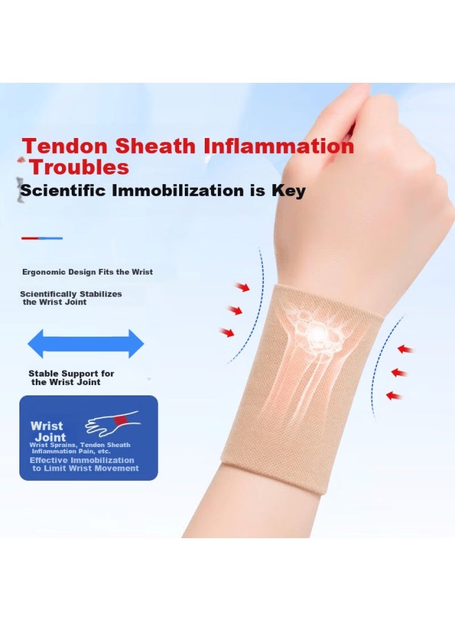 Valsace Medical Tendonitis Wrist Brace For Joint Sprain And Strain Support, Wrist Stabilizer For Sports, Mom's Hand And Mouse Hand, Pair, Size L - Image 2